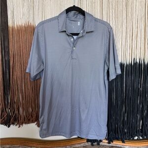 Blue and white patterned Walter Hagen short sleeve polo; excellent condition